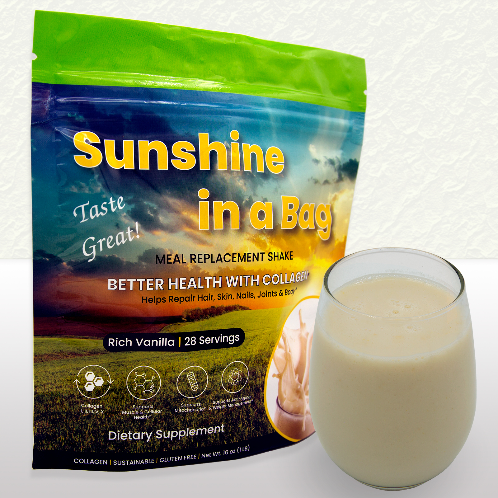 VeryThinProducts - Sunshine in a Bag Shake Mix - Vanilla